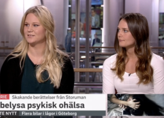  Nellie och Erica i Morgonstudion i SVT
